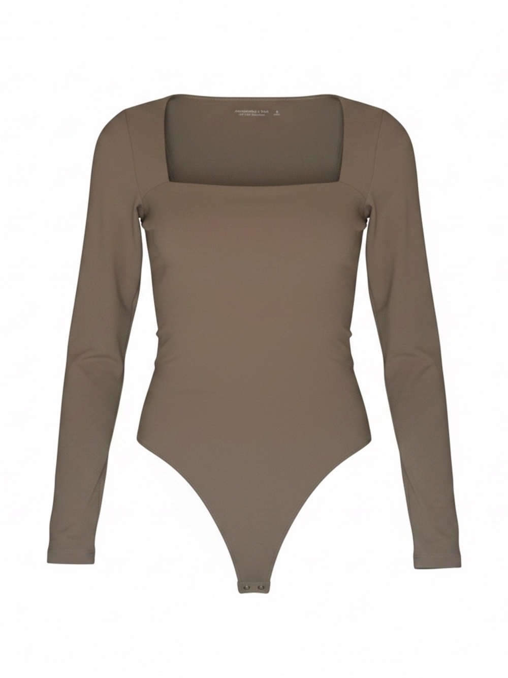 Abercrombie & Fitch Soft Asf Square Neck Bodysuit - Tan - Small